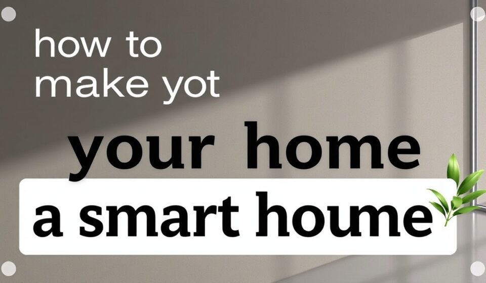 how to make your home a smart home
