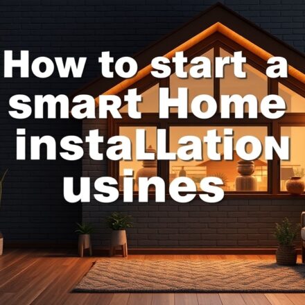 how to start a smart home installation business